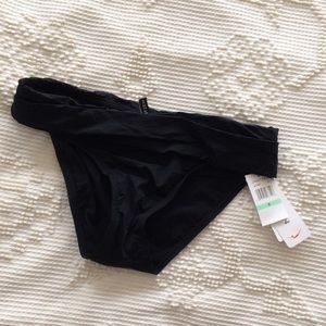 Jantzen Black Fold over Swim Bikini 8 NWT